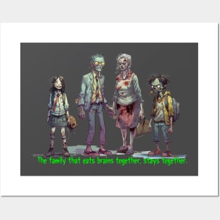 Zombie family values Posters and Art